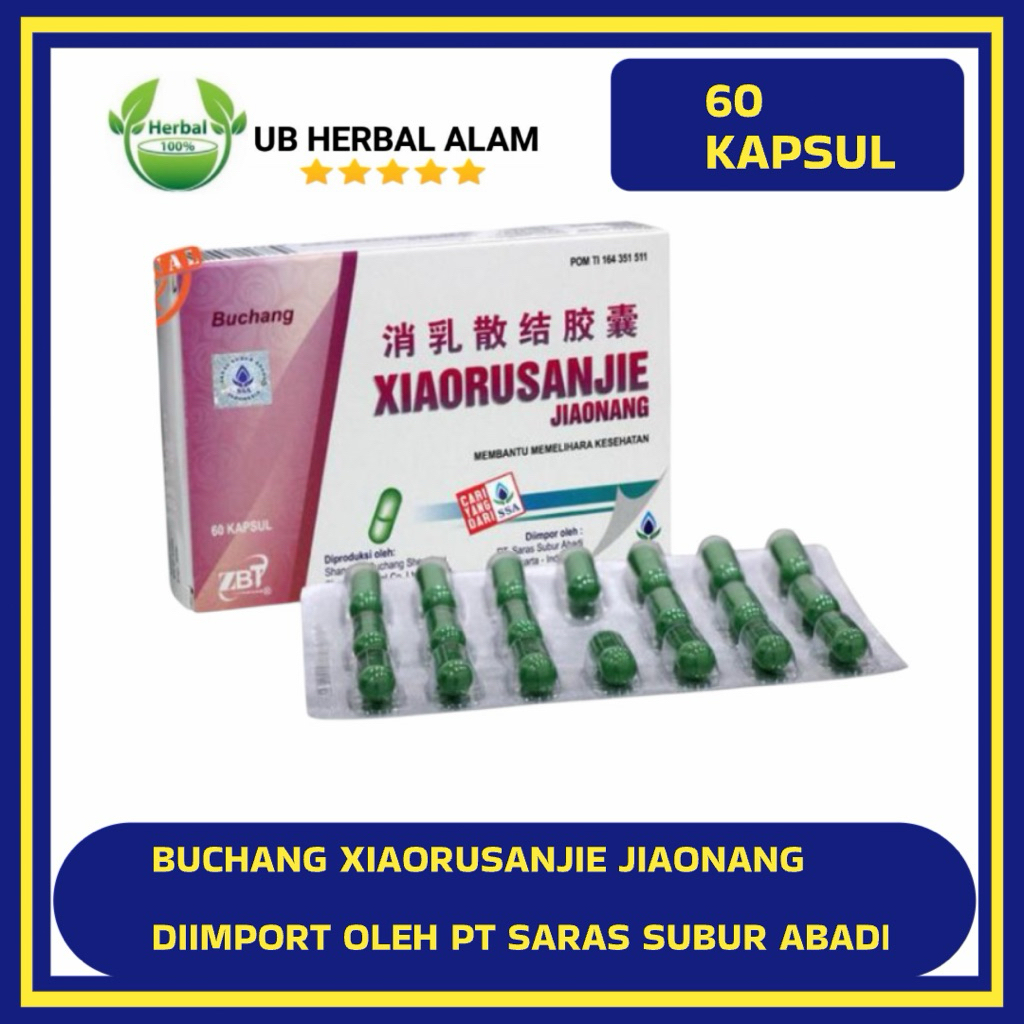 Buchang Xiaorusanjie Jiaonang - 60 Kapsul - Obat Benjolan