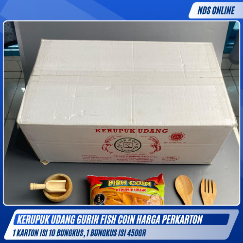 

Kerupuk Udang Fish Coin 450gr |1 Karton Isi 10 Bungkus | Kerupuk Gurih Rasa Udang [INSTAN/SAMEDAY]