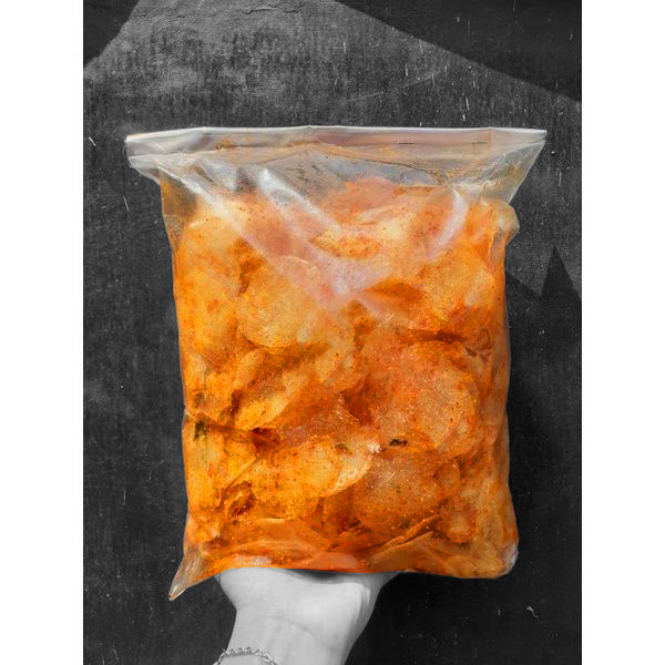 

500gr Keripik Kaca/Kripca/Pikca Exstra Pedas Daun Jeruk