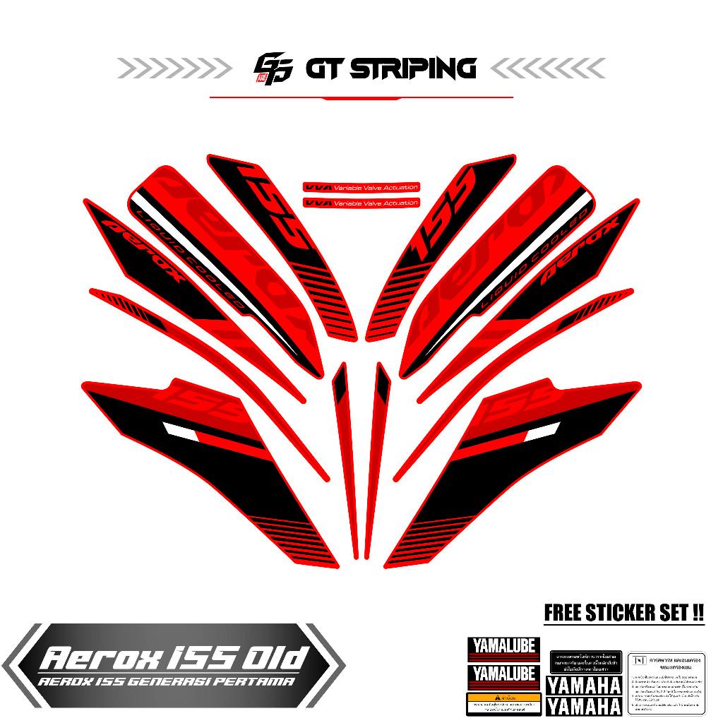 GTS 39 STICKER AEROX 155 VVA OLD / STRIPING AEROX LAMA / STIKER AEROX 155 / STREPING / STIPING / SKO
