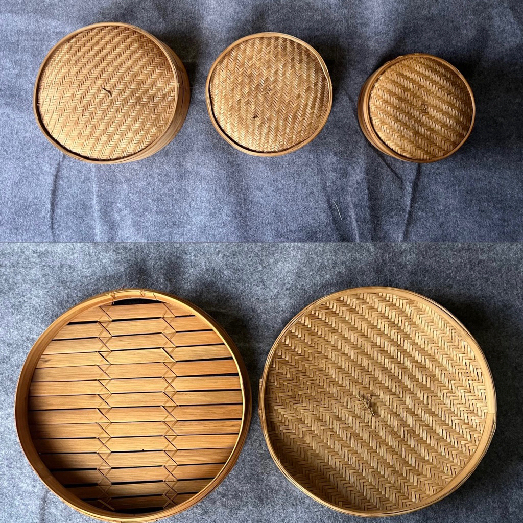 Ready 2 set kukusan 1 tutup klakat/dimsum bambu,kukusan dimsum / siomay / bakpao