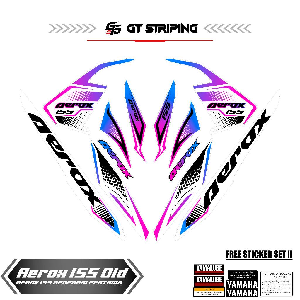 GTS 50 STICKER AEROX 155 VVA OLD / STRIPING AEROX LAMA / STIKER AEROX 155 / STREPING / STIPING / SKO