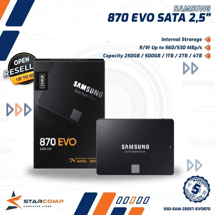 Samsung SSD 870 EVO 1TB / 2TB / 4TB 2.5" SATA III Internal SSD SATA3