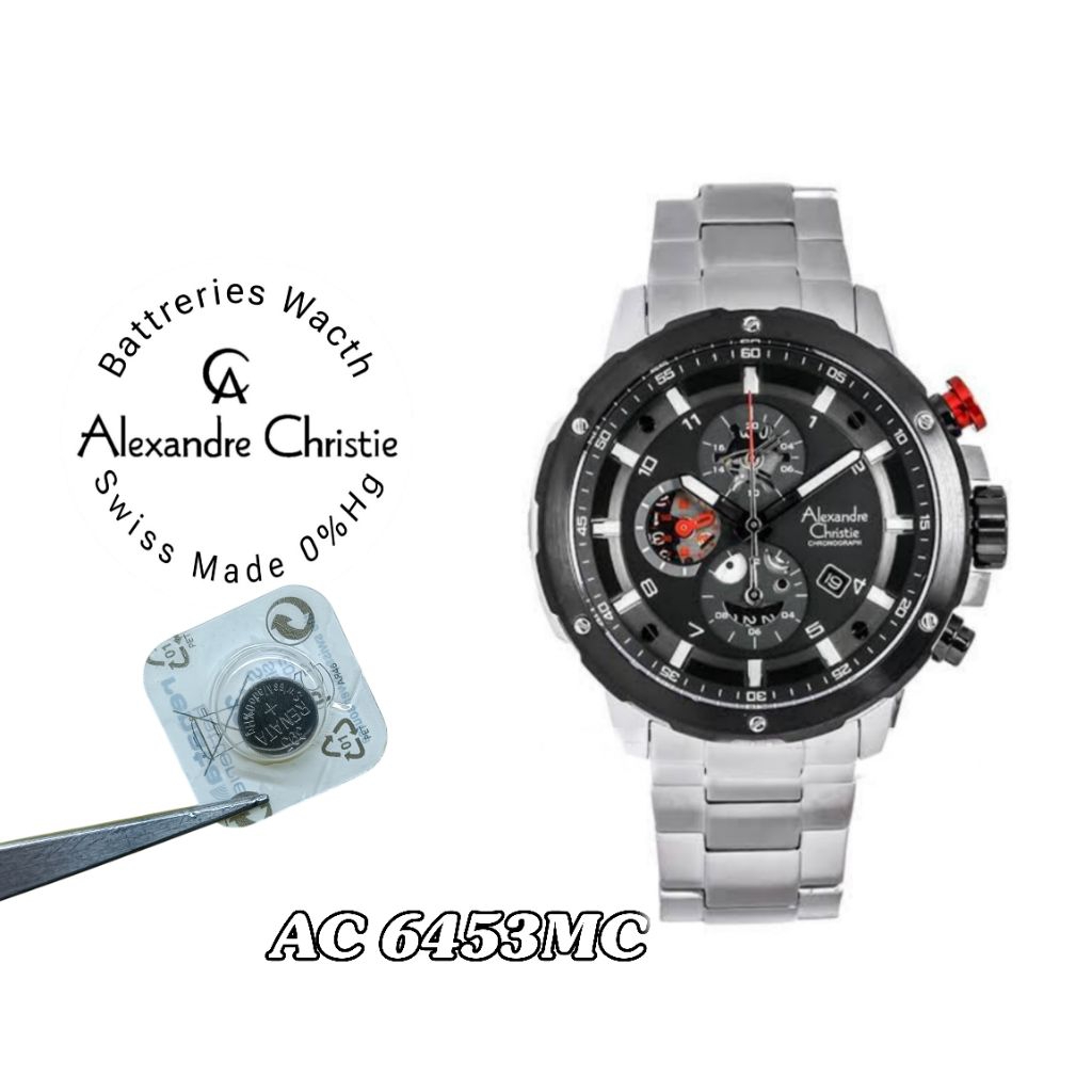 battrai jam tangan Alexandre Christie 6453mc battrai jam tangan pengganti