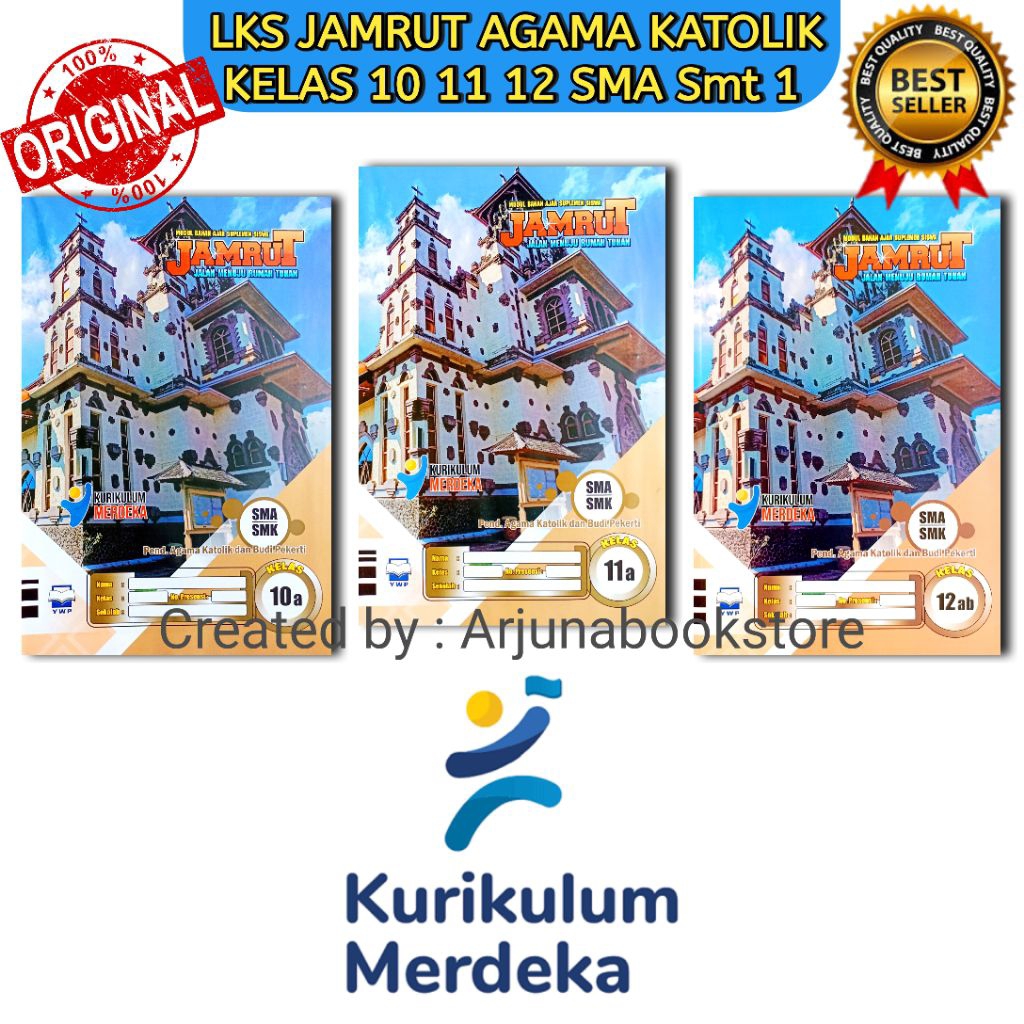 BUKU LKS JAMRUT AGAMA KATOLIK KELAS 10 11 12 SMA Semester 1 KURIKULUM MERDEKA