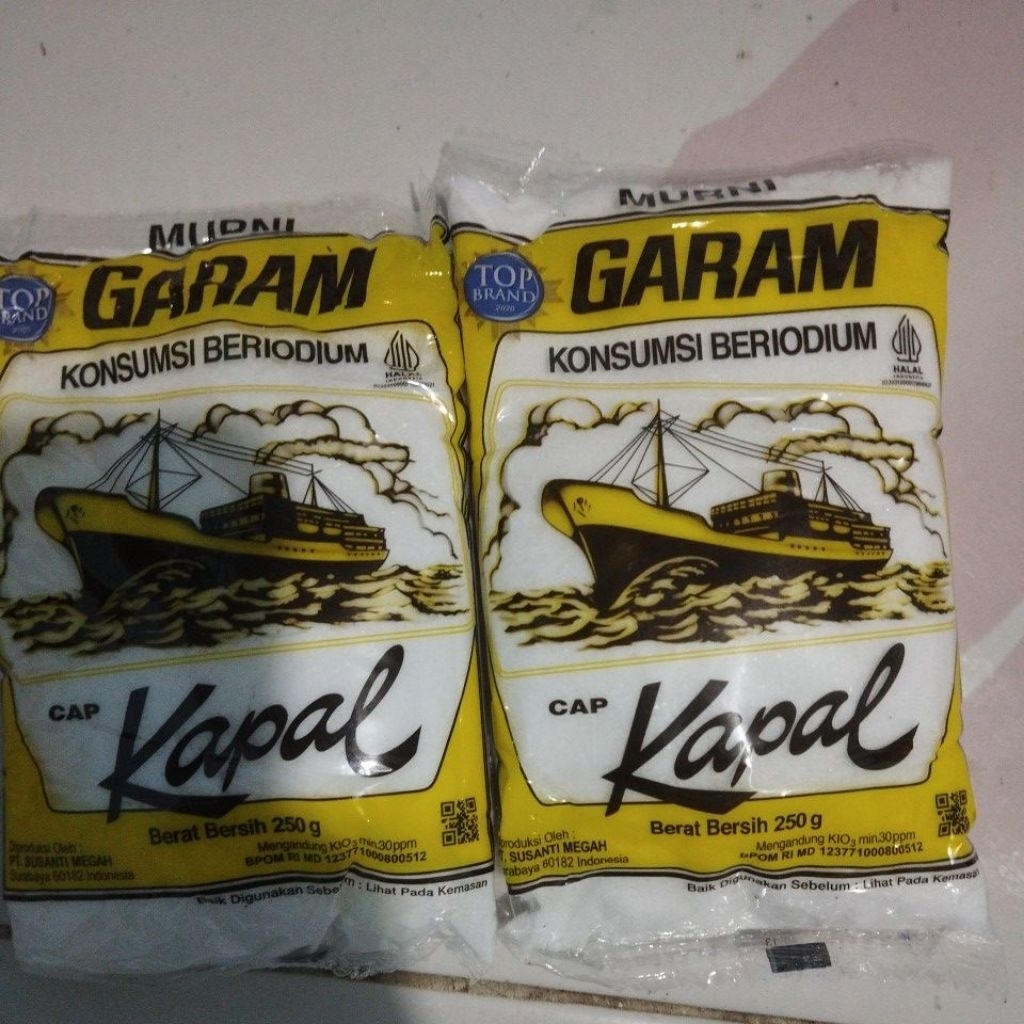 

Garam beriodium Cap Kapal kemasan 250g (1 pcs)