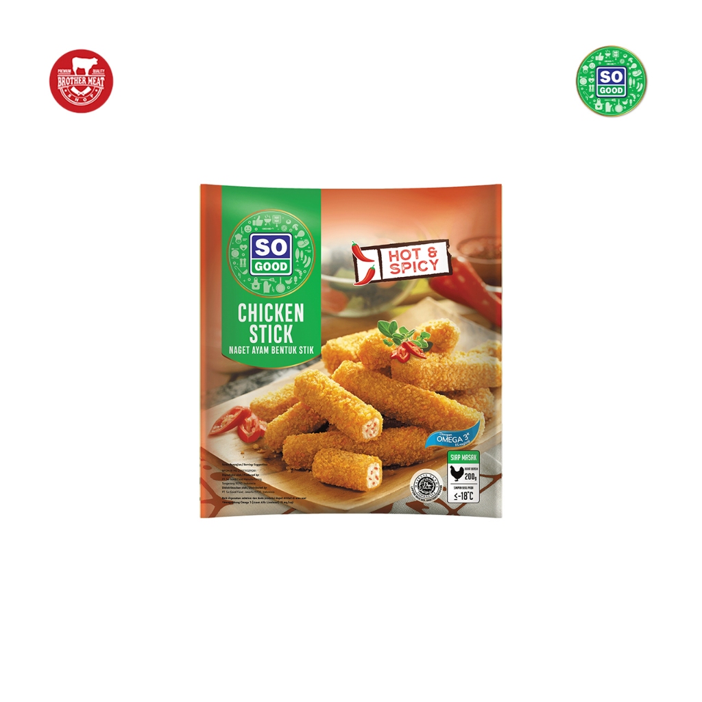 

So Good Chicken Nugget Stick Hot & Spicy 200gr - Brothermeatshop