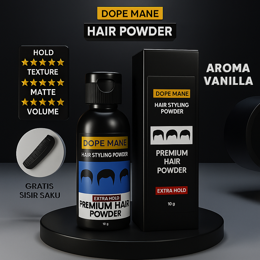 HAIR POWDER DOPE MANE 20g + GRATIS SISIR SAKU