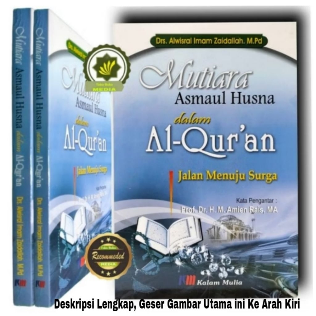 Buku MUTIARA ASMAUL HUSNA Dalam Al Quran RAHASIA ASMA'UL HUSNA Jalan Menuju Surga 99 Nama Allah dan 
