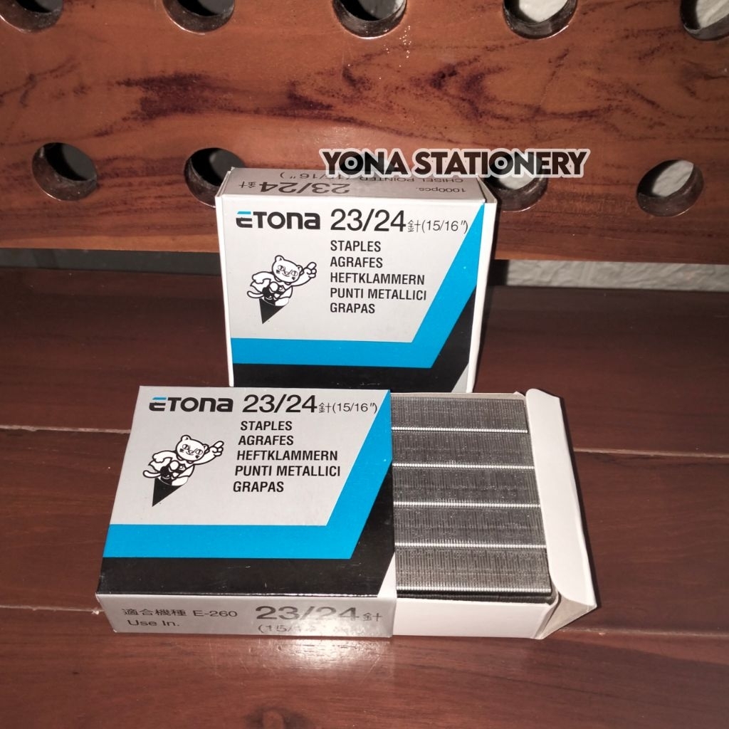 

Isi Staples Etona 23/24 - 15/16" (26mm) | Kapasitas Staples: 200-260 Lembar