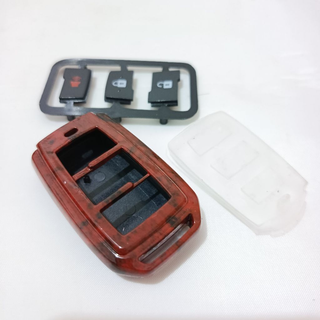 CASING REMOT CASING KUNCI MOTIF KAYU TOYOTA AVANZA