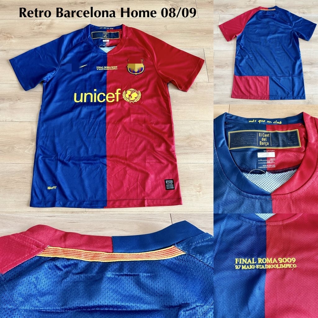 (RETRO) JERSEY BARCELONA HOME 08 09 2008 2009 KLASIK GO GRADE ORI