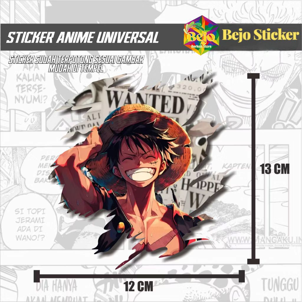 

Sticker Stiker Vinyl Anime Naruto Cetak Detail No Blur Warna Cerah 13x12 cm Sudah Printcut dan Potongan