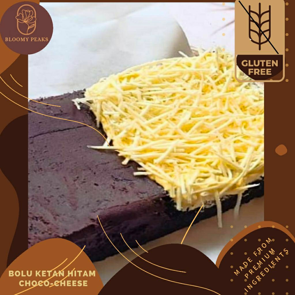 

Bolu Ketan Hitam Topping Keju Coklat Gluten Free Cake