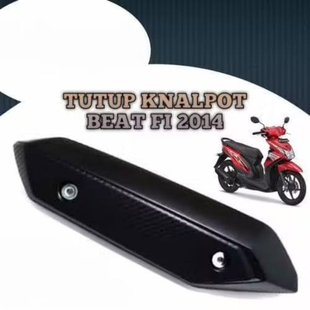(7C) COVER KNALPOT K25 ori asli genuine polos tutup pelindung tameng kenalpot beat fi kualitas ori a