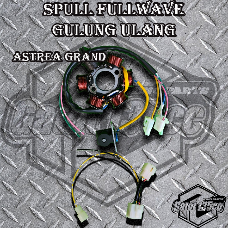 Spul spull Fullwave Astrea grand fullsett tinggal pasang soket PNP komplit kabel kit Fullwave untuk 