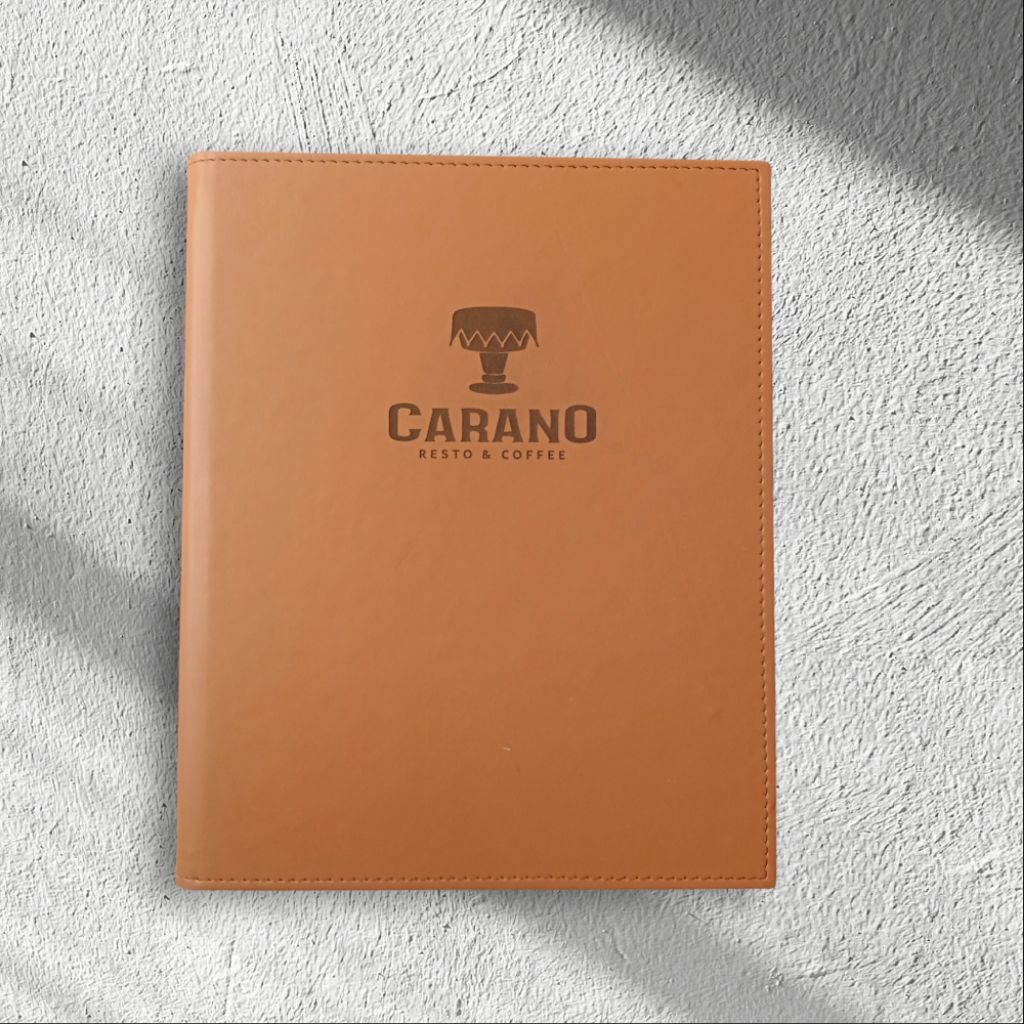 

Cover buku menu cafe/kedai/rm makan/hotel/resto bisa custom logo