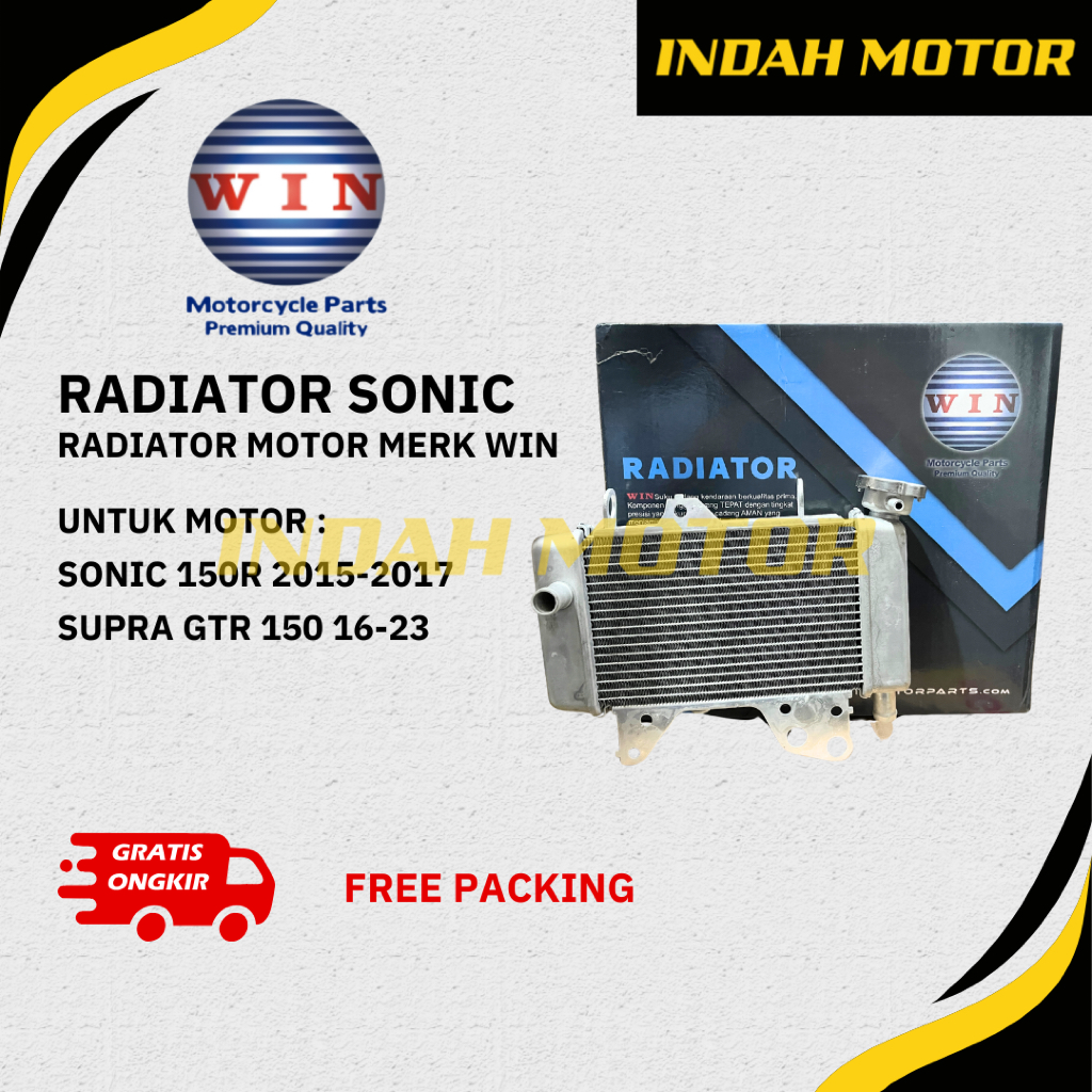 Radiator Sonic 150R Merk WIN | Sonic 150R | Supra GTR | Radiator Motor