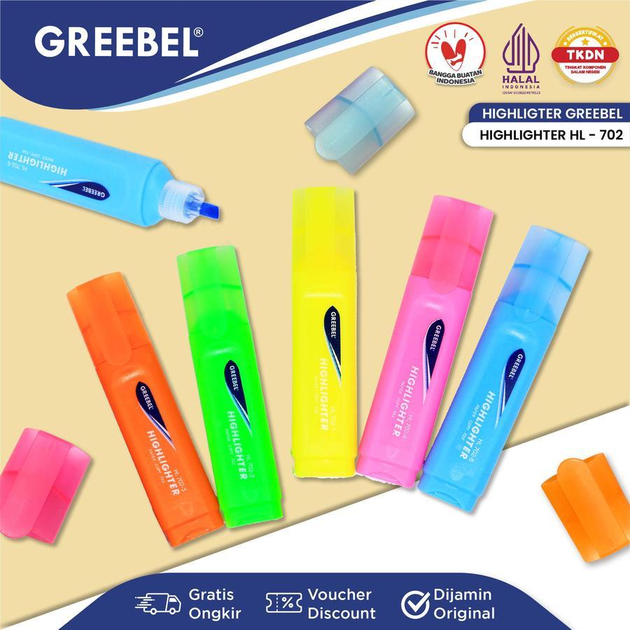 

TBMO GREEBEL Highlighter HL-702 Colors / Stabilo Greebel / Stabilo Pastel / Highlighter