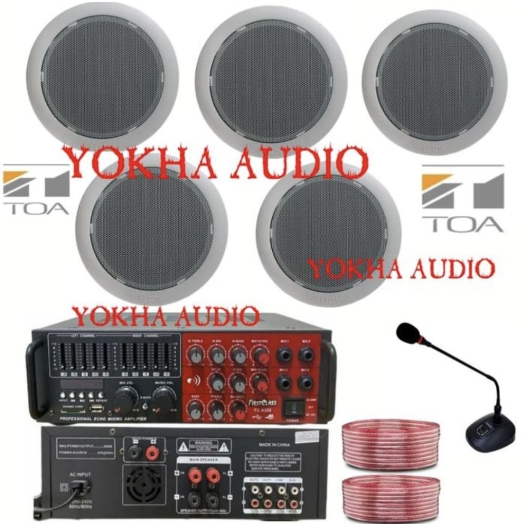 paket speaker plafon toa 5 unit speaker ceiling toa bluetooth