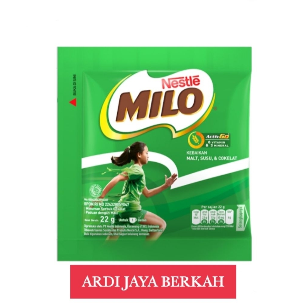 

Milo Activ Go Susu Cokelat Sachet 22g