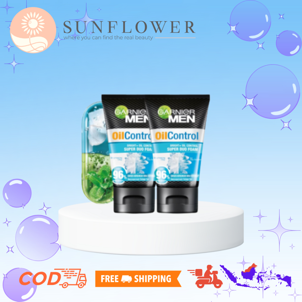 Garnier Men Oil Control Bright + Oil Control Super Duo Foam