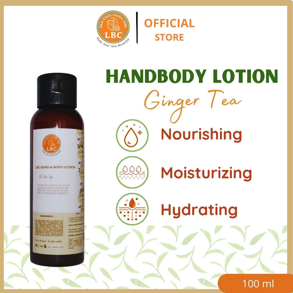 Travel size LBC Body Lotion 100ml (Ginger Tea - Limited Edition)