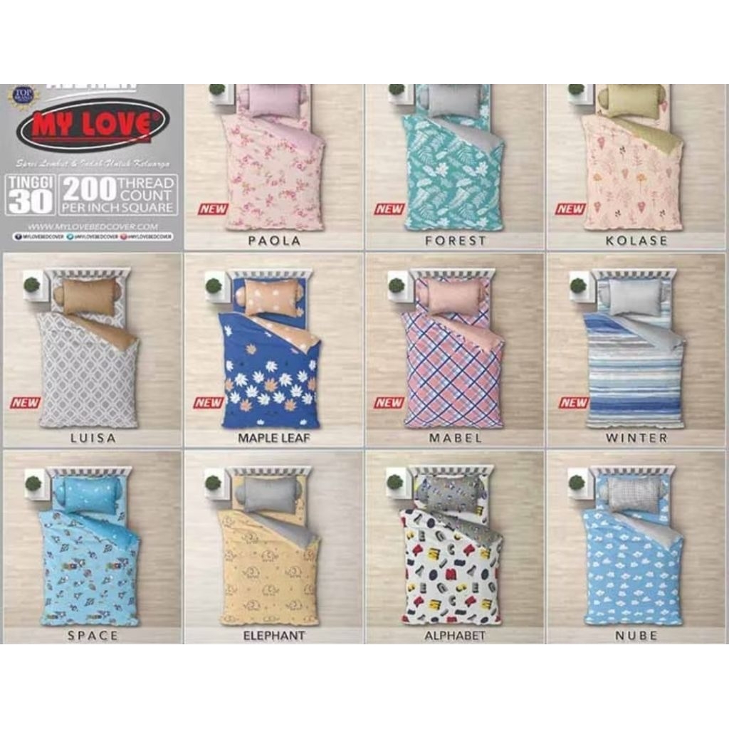 Sprei My Love ukuran 120x200
