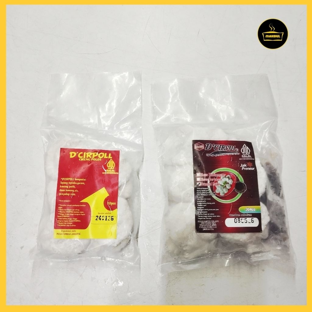 

D'Circol Cireng Sambal Rujak isi 20 + Saus dan D'Cirpoll Tanpa Bumbu isi 10