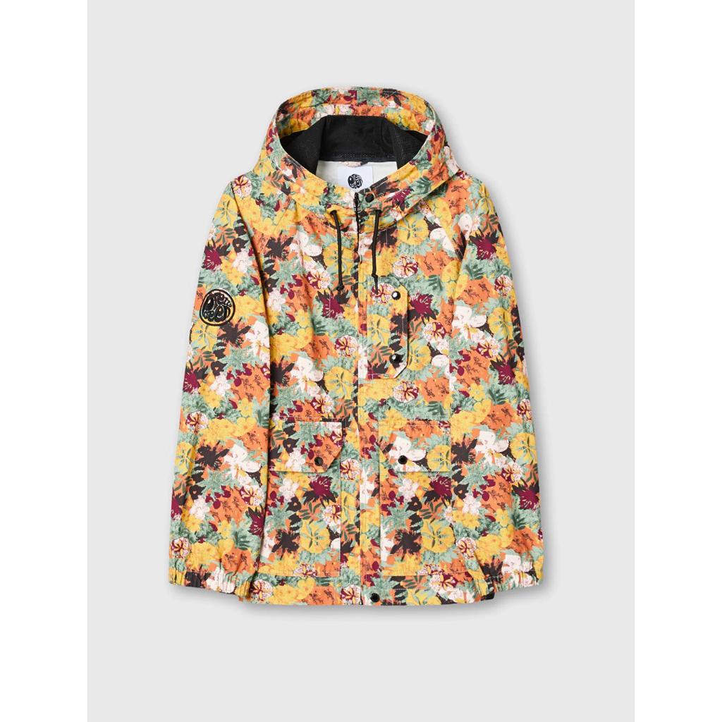 Pretty Green Floral Zip Up Hooded Jacket