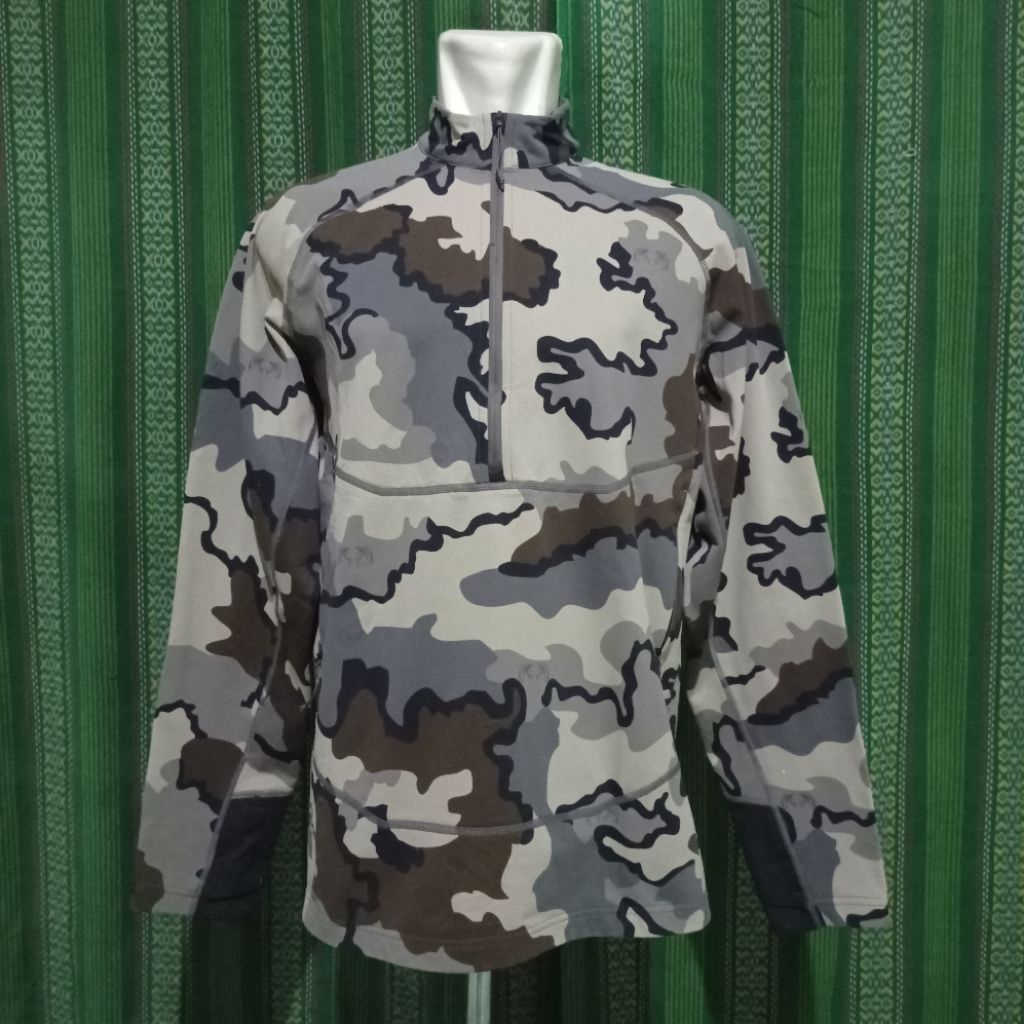 jaket fleece tactical army second
