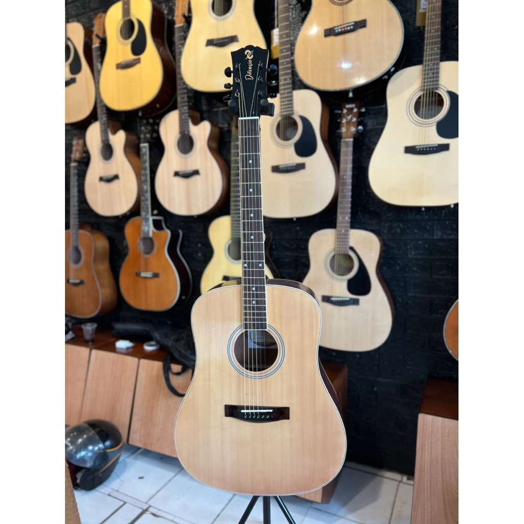 Gitar Akustik elektrik difergio original natural