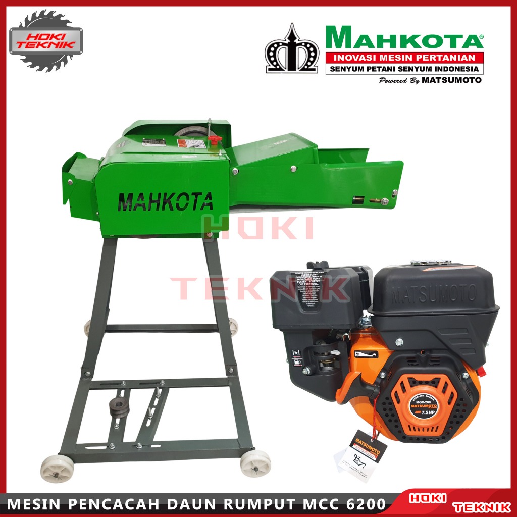 Mesin Pencacah Rumput Mahkota 6-200 & Engine Matsumoto MGX-200