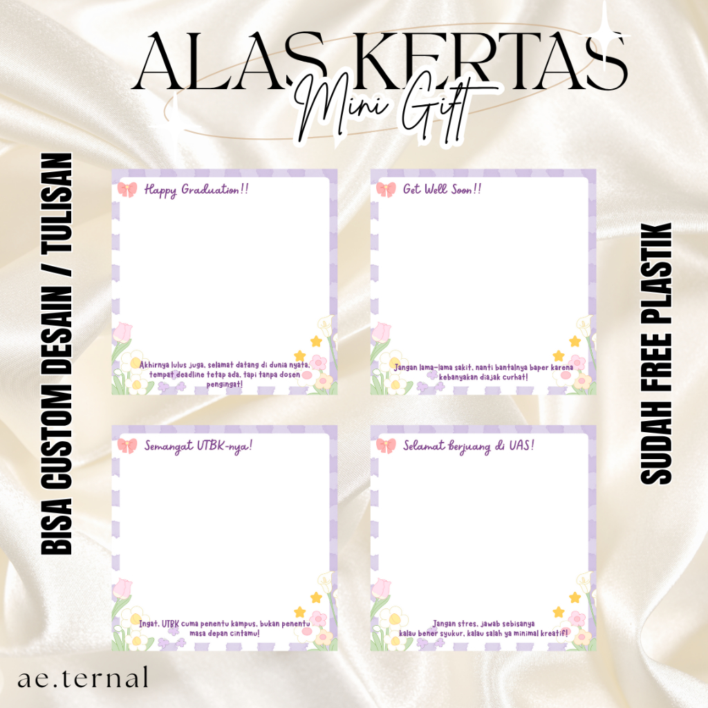 

Alas kertas mini gift | Alas kertas desain lucu | Alas kertas souvenir | Alas kertas gift snack | Alas kertas custom tulisan | Alas kertas custom desain