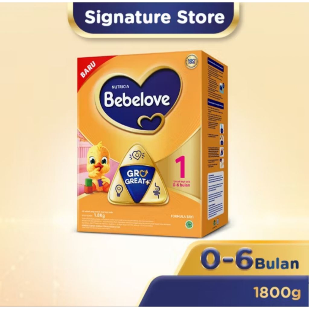 

BEBELOVE 1 susu formula 0 6 bulan 1800gram