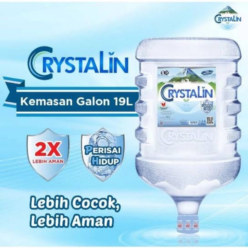 

Crystalin Galon 19 Liter (Galon + Isi) Area Perak Surabaya