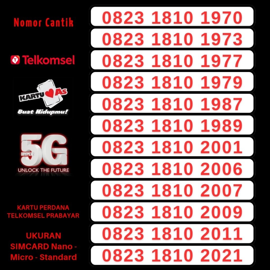 Nomor Cantik As Telkomsel Kartu Perdana As Telkomsel Nomer Cantik Simpati As Kartu Perdana Cantik No