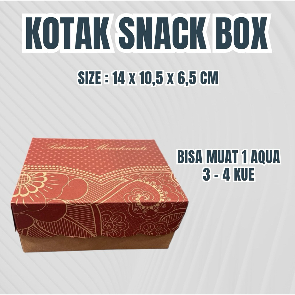 

Snack Box R3 Motif Batik Merah 14 x 10,5 x 6,5 Motif Batik Merah Super Teball TERMURAH OBRALLi
