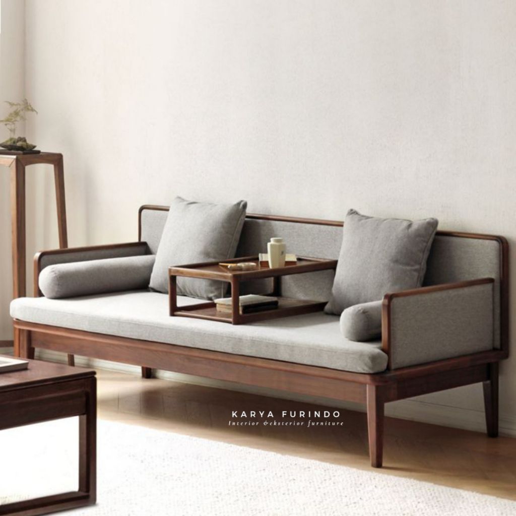Sofa Tamu Minimalis Kayu Jati, Sofa Minimalis Jok Empuk
