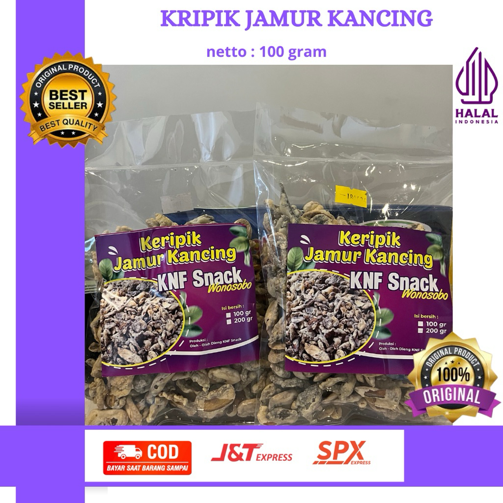 

KRIPIK JAMUR KANCING KNF 100g