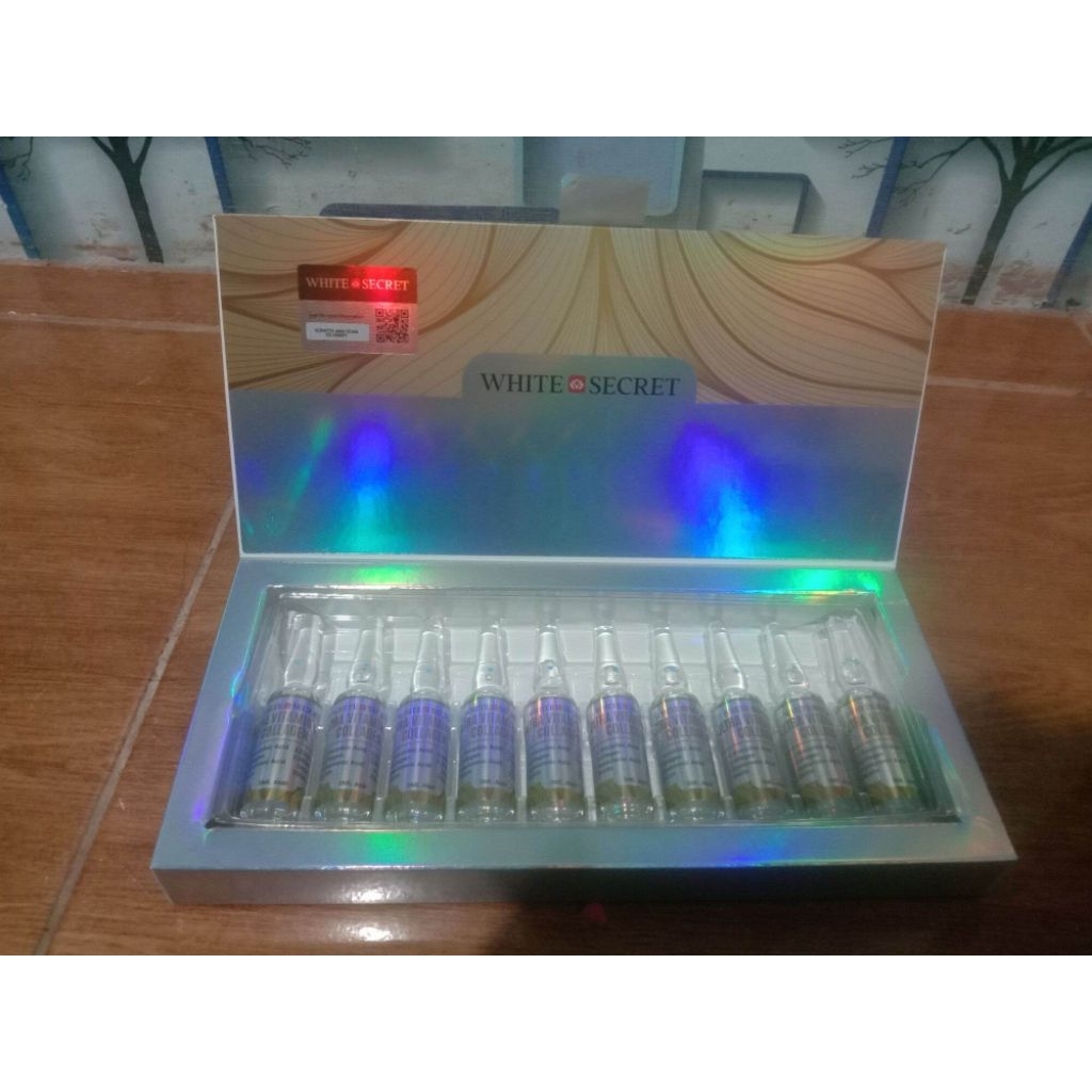 WHITE SECRET ULTRA VITAMIN C COLLAGEN (10 ampul Tanpa box) WHITE SECRET VITAMIN C KOLAGEN