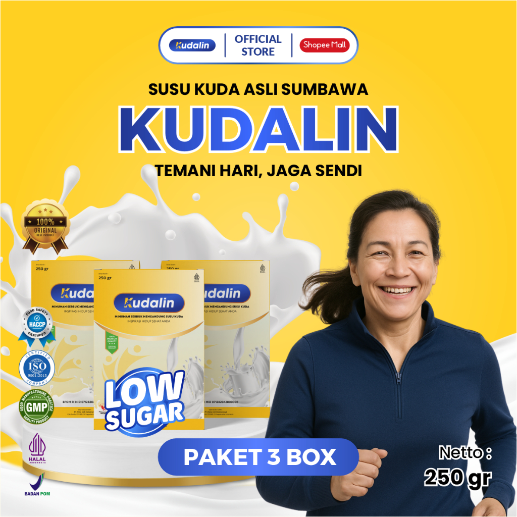 

Kudalin Susu Kuda Untuk Nyeri Sendi Rasa Original Aman Dilambung Berat 250gr