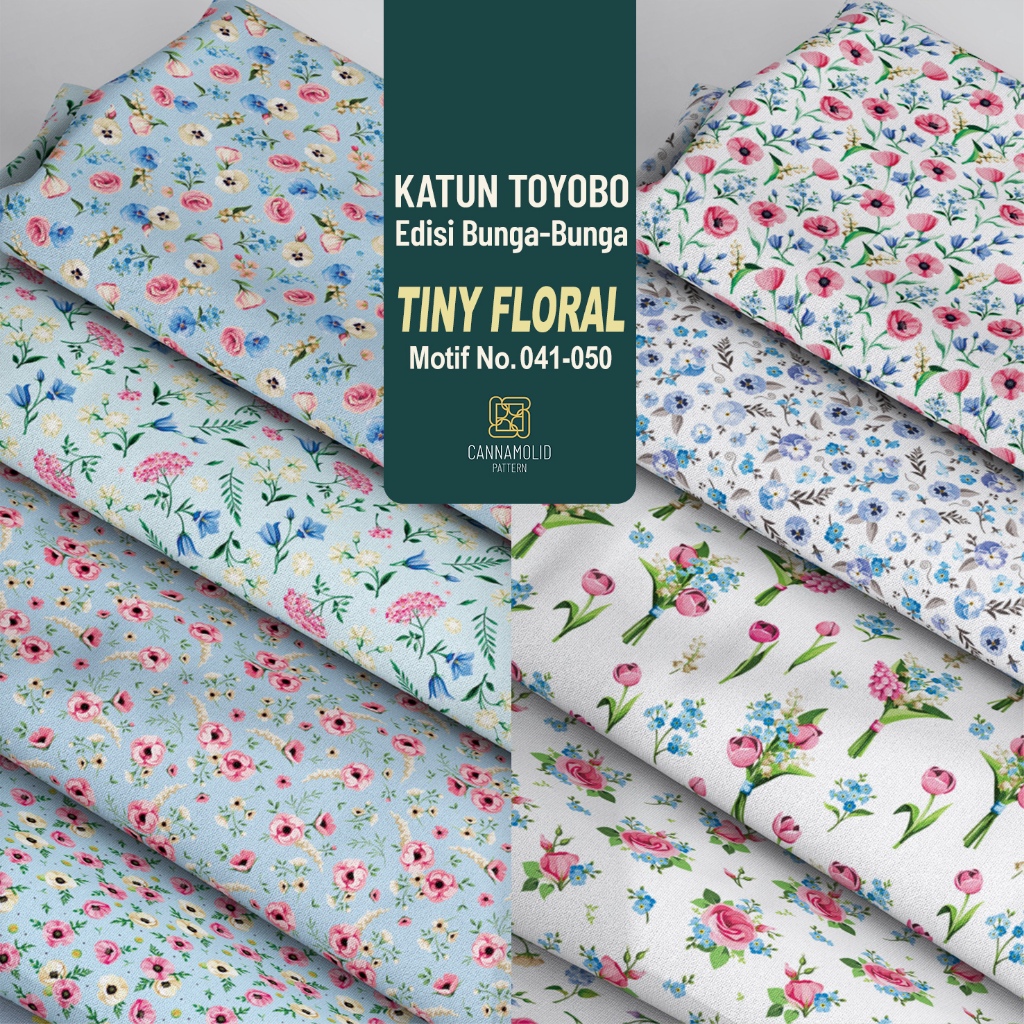 Kain Toyobo Motif BUNGA Kecil | Lebar 145cm | TINY FLORAL 41-60