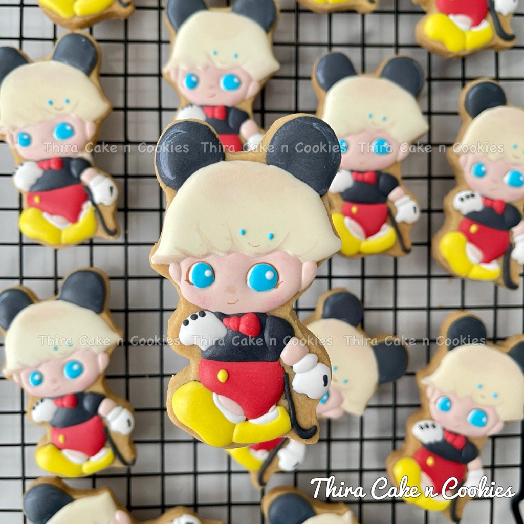 

eceran satuan dimoo Mickey popmart cookies kue kering hias karakter icing sugar kukis