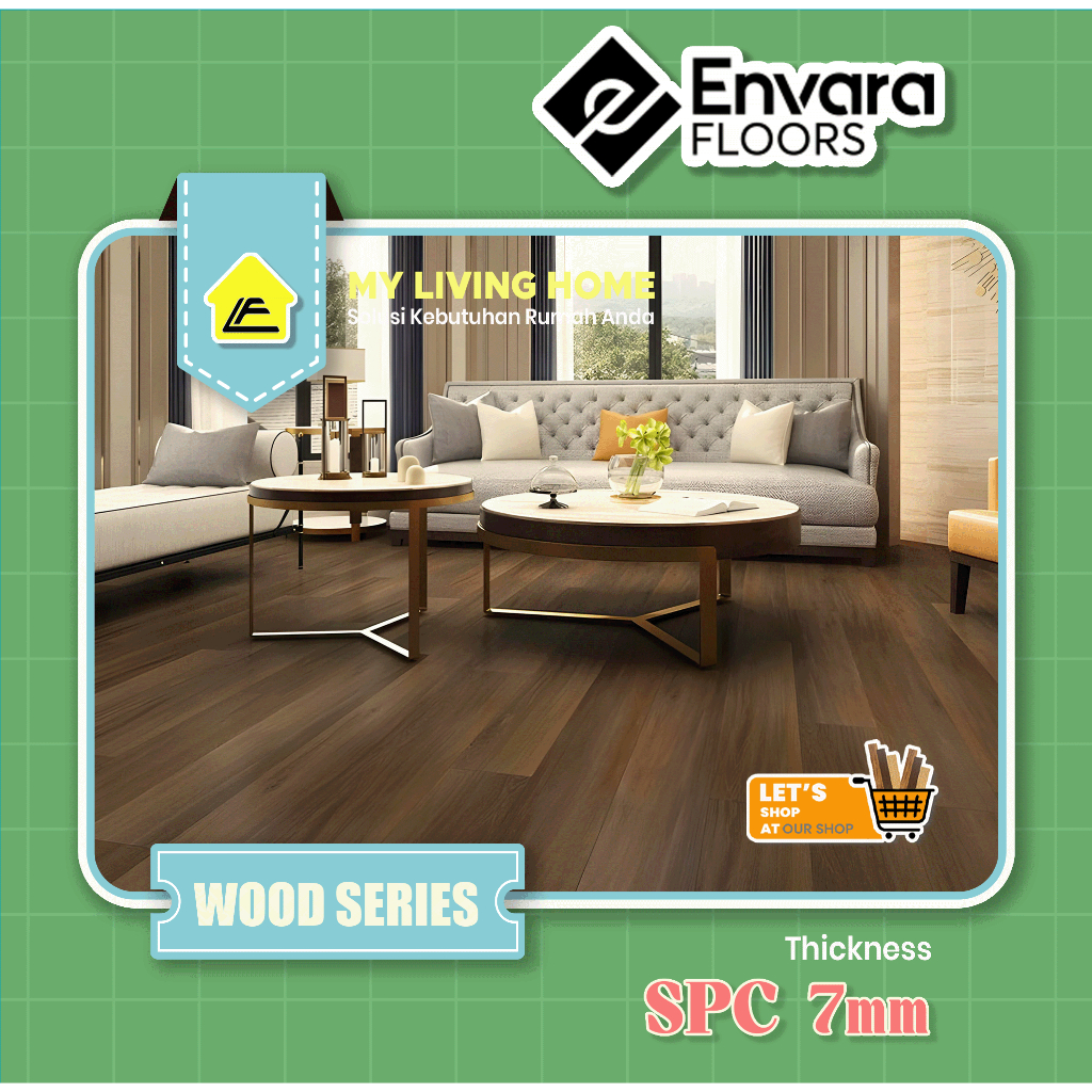 Lantai SPC ENVARA 7mm | WOOD SERIES
