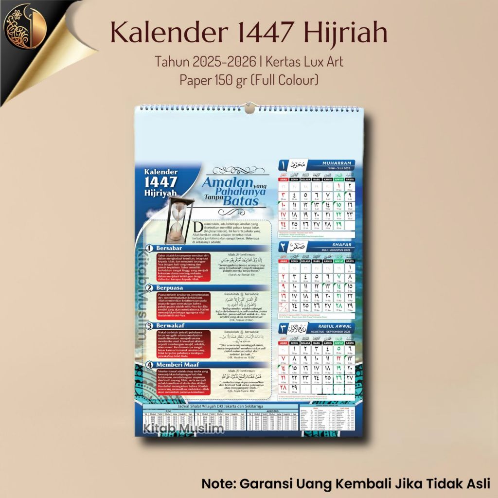 

Kalender Hijriyah Tahun 1447 H / Tahun 2025-2026