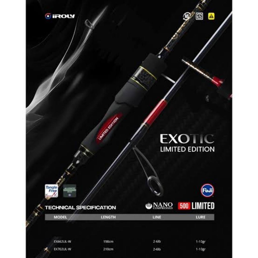 JORAN IROLY EXOTIC LIMITED EDITION 662/702 - BLACK FUJI ALCONITE CARBON SOLID