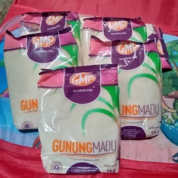 

GULA PASIR GUNUNG MADU GMP 1 Kg x 5 pcs / Kemasan Pouch / Gula Kristal Putih