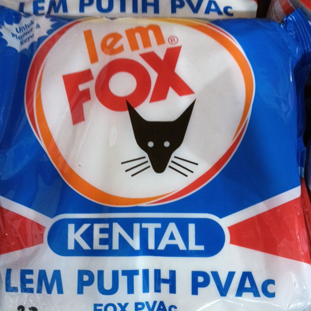 

lem fox putih bungkus 600gram lem fox pvac putih