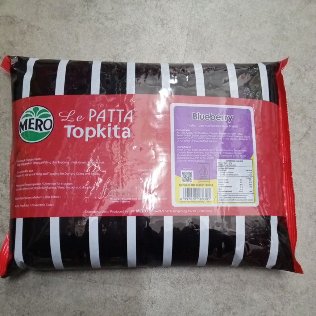 

Lepatta blueberi 5kg/ le patta blueberi 5kg topkita selai blueberi 5kg